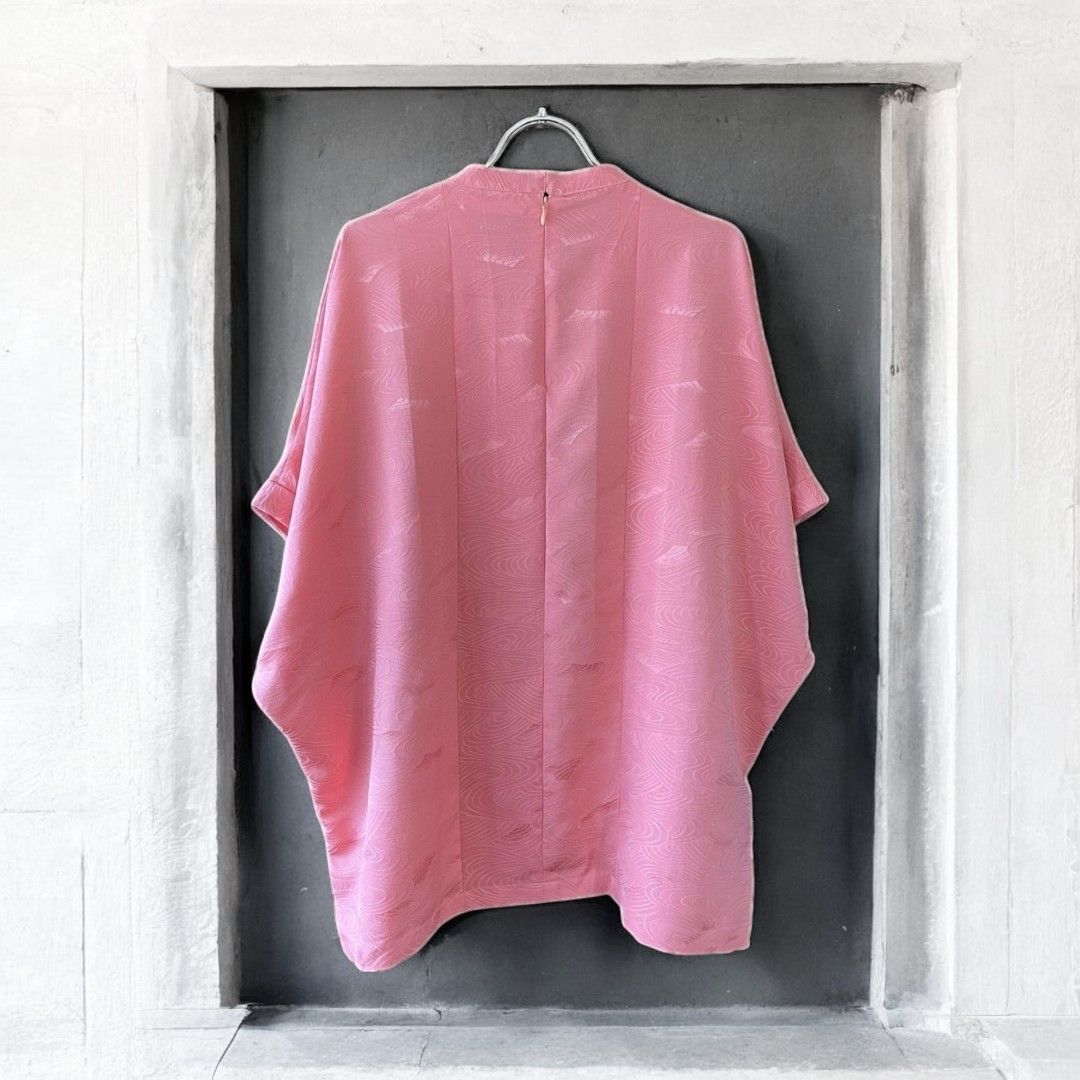kimono blousse Ariake Garden Recollect store Kimono blouse shirt reconstruction remake remake pullover pink