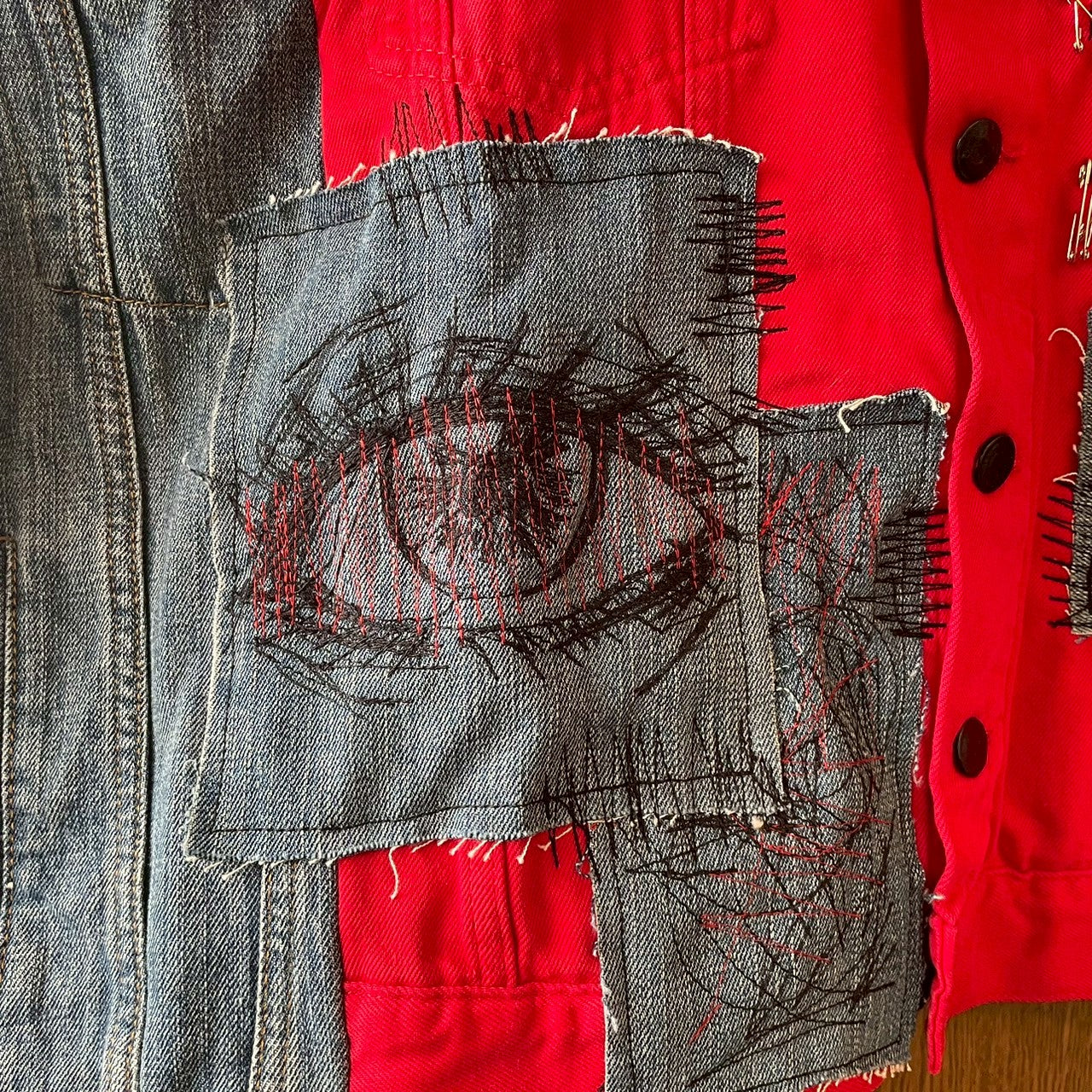 再構築denim jacket