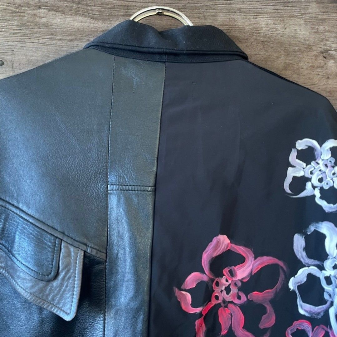 ジャケット メンズ レディース ユニセックス リメイク 再構築 rebuild jacket by Ao Miyasaka コラボ 黒 ブラック ペイント コーチジャケット recollect有明ガーデン店