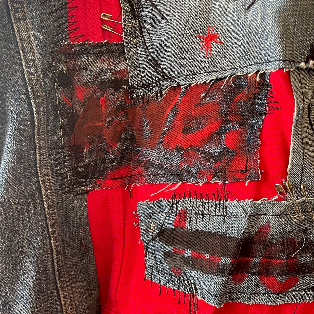 再構築denim jacket