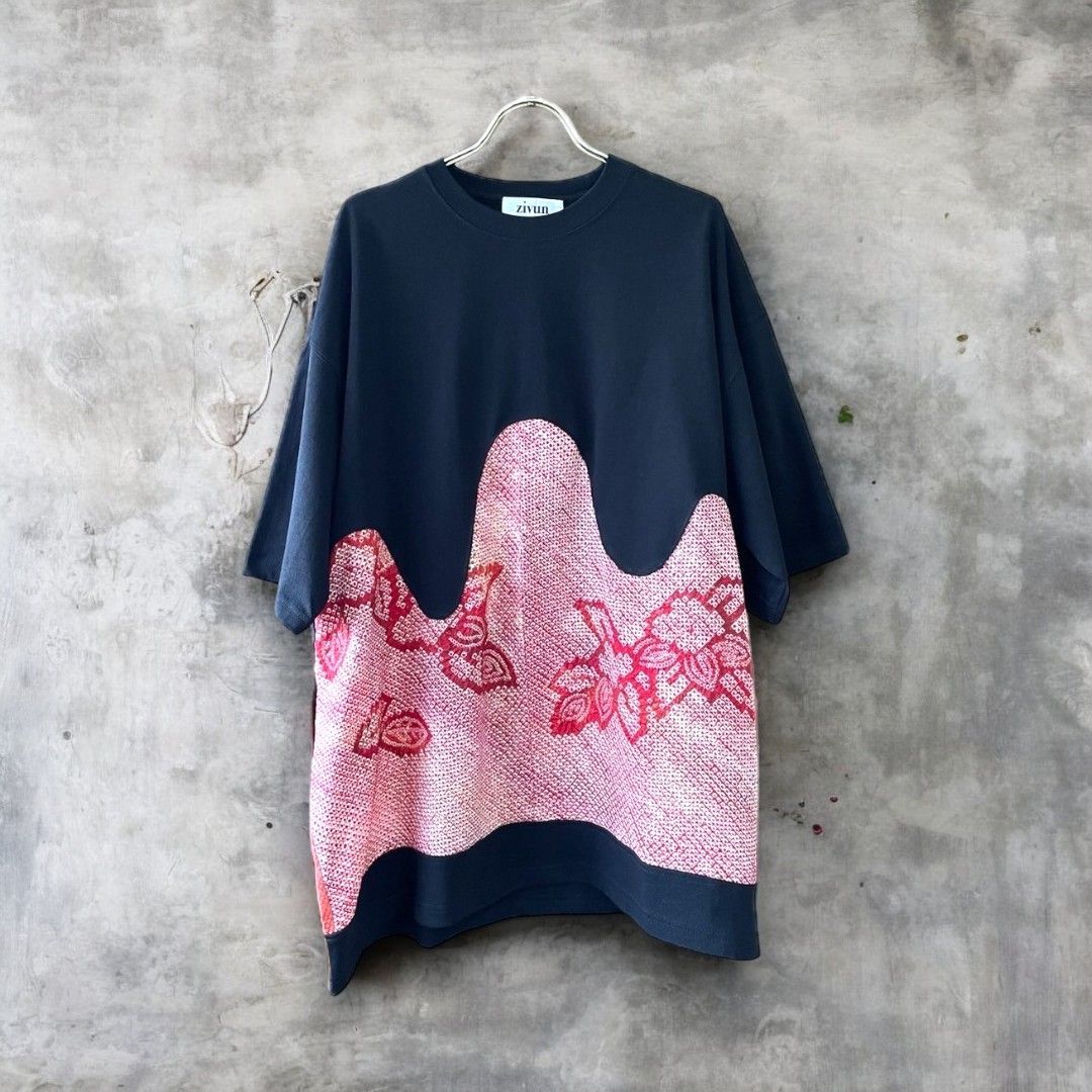 namiuchi kimono T-shirt 有明ガーデンrecollect店 着物 Tシャツ リメイク 再構築 remake オーバーサイズ knt0007