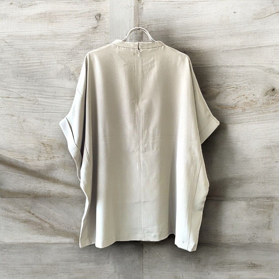 kimono blousse Ariake Garden Recollect store Kimono blouse shirt reconstruction remake pullover beige