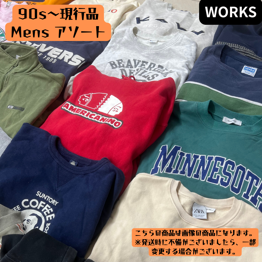 90s〜現行 AW メンズ スウェット・デザインニット アソート 31点まとめ売り|業販向け