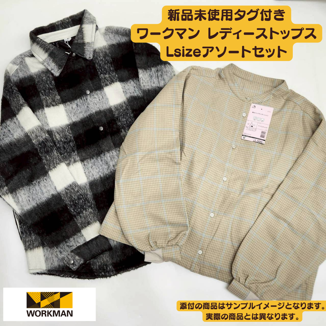 新品タグ付き ワークマン レディーストップス Lサイズ 10点セット|業販向けまとめ売り【OLD FLIP】