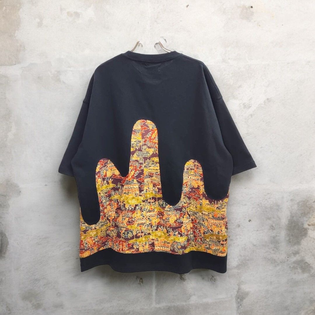 namiuchi kimono T-shirt Ariake Garden Recollect store Kimono T-shirt Remake Reconstruction Oversized knt0004