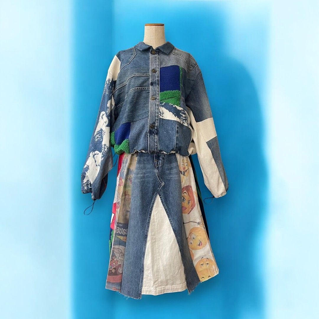 Crazy Retro Skirt Ariake Garden Recollect Store Skirt Setup Remake Reconstruction CRS0004