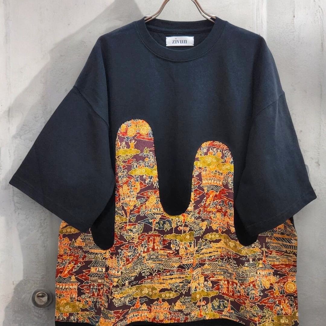 namiuchi kimono T-shirt 有明ガーデンrecollect店 着物 Tシャツ リメイク 再構築 remake オーバーサイズ knt0004