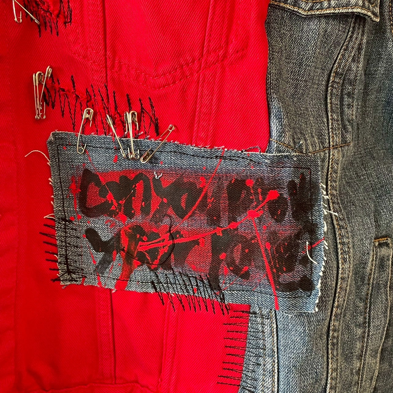再構築denim jacket