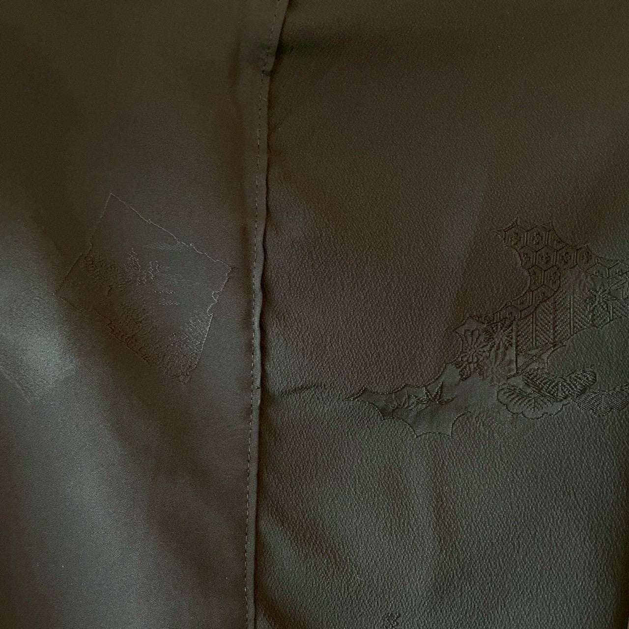 着物フーディ パーカー 帯 黒留袖 リメイク remake メンズ レディース recollect有明ガーデン店 NO.0004