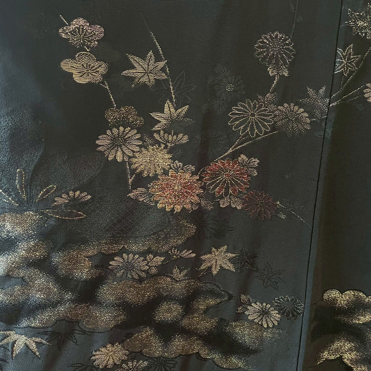 着物フーディ パーカー 帯 黒留袖 リメイク remake メンズ レディース recollect有明ガーデン店 No.0003