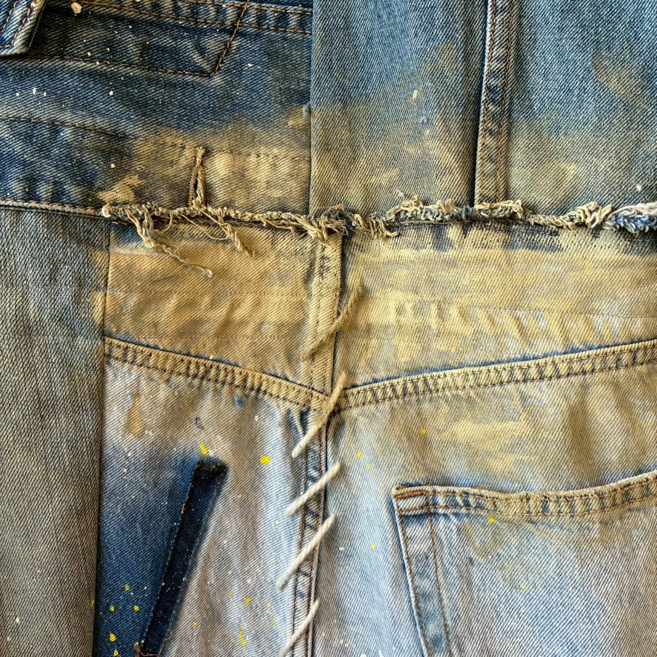 Remake Denim Mods Coat Unisex Upcycled Patchwork Jacket – One of a Kind
