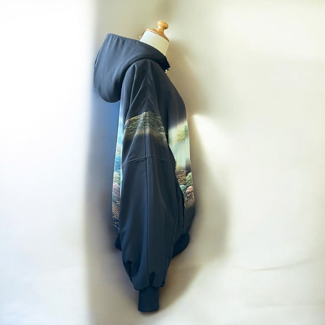 kimono landscape hoodie
