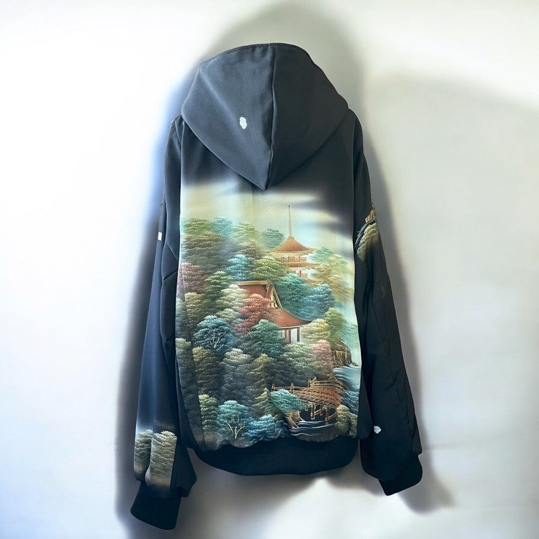 kimono landscape hoodie