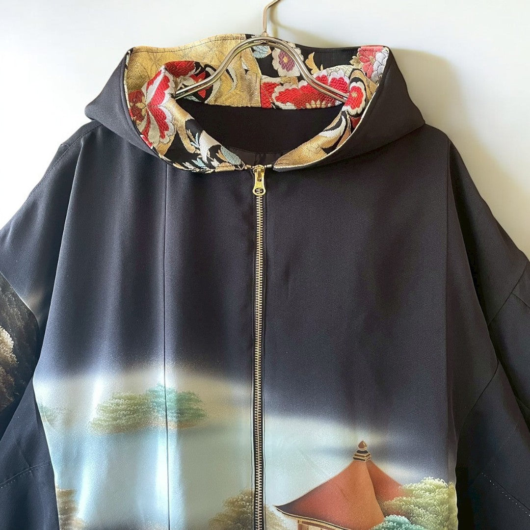 kimono landscape hoodie