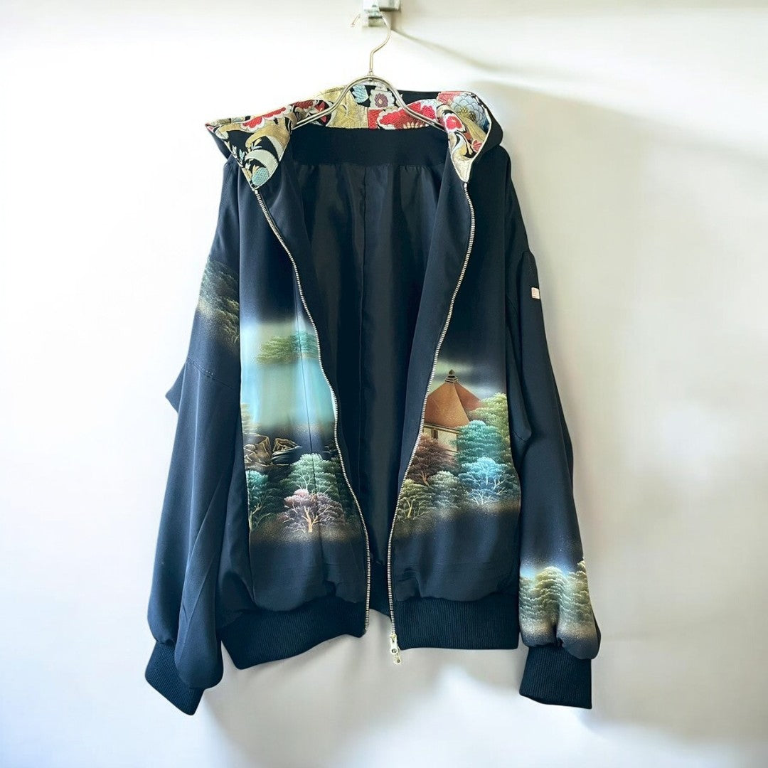 kimono landscape hoodie