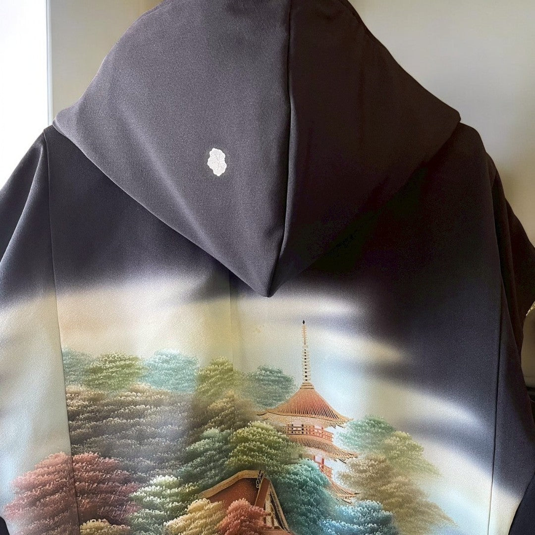 kimono landscape hoodie