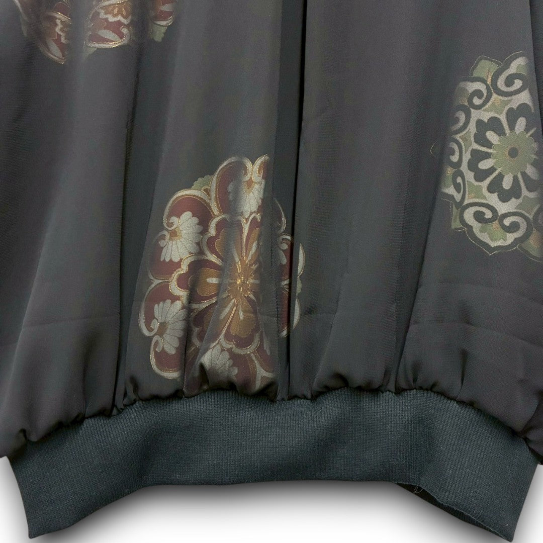 kimono sheer phoenix MA-1 bomber jacket