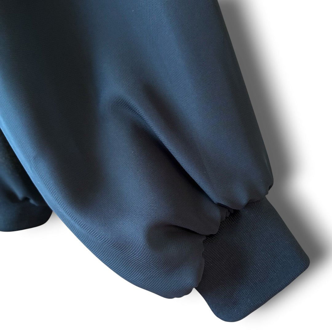 zivun Sheer MA-1 Black-Tomesode Balloon Jacket | Gold Foil Pattern | Reconstructed Design | Lightweight One-of-a-Kind | OLD FLIP