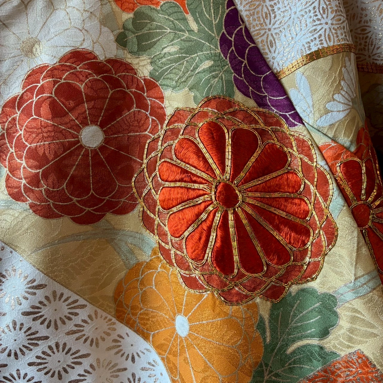 Furisode Reconstructed MA-1 Jacket One-of-a-kind Unisex