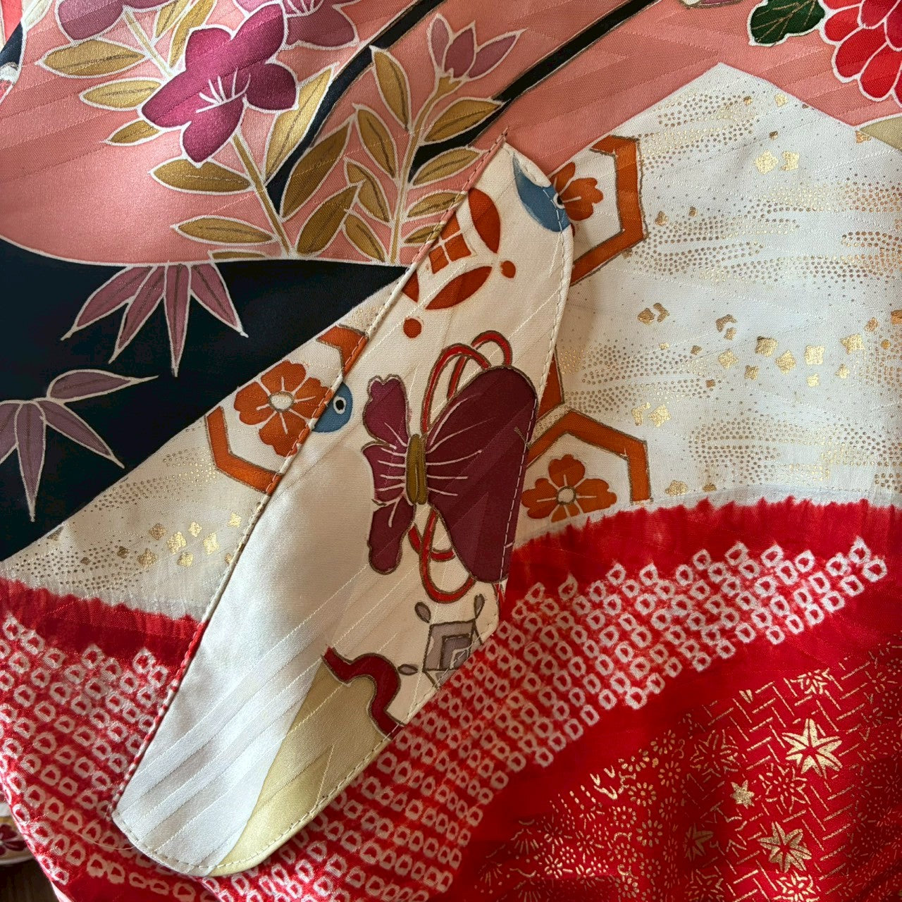 Furisode Reconstructed MA-1 Jacket One-of-a-kind Unisex zivun