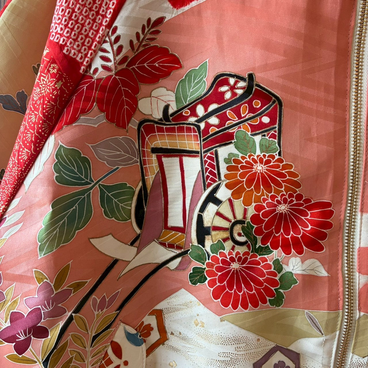 Furisode Reconstructed MA-1 Jacket One-of-a-kind Unisex zivun