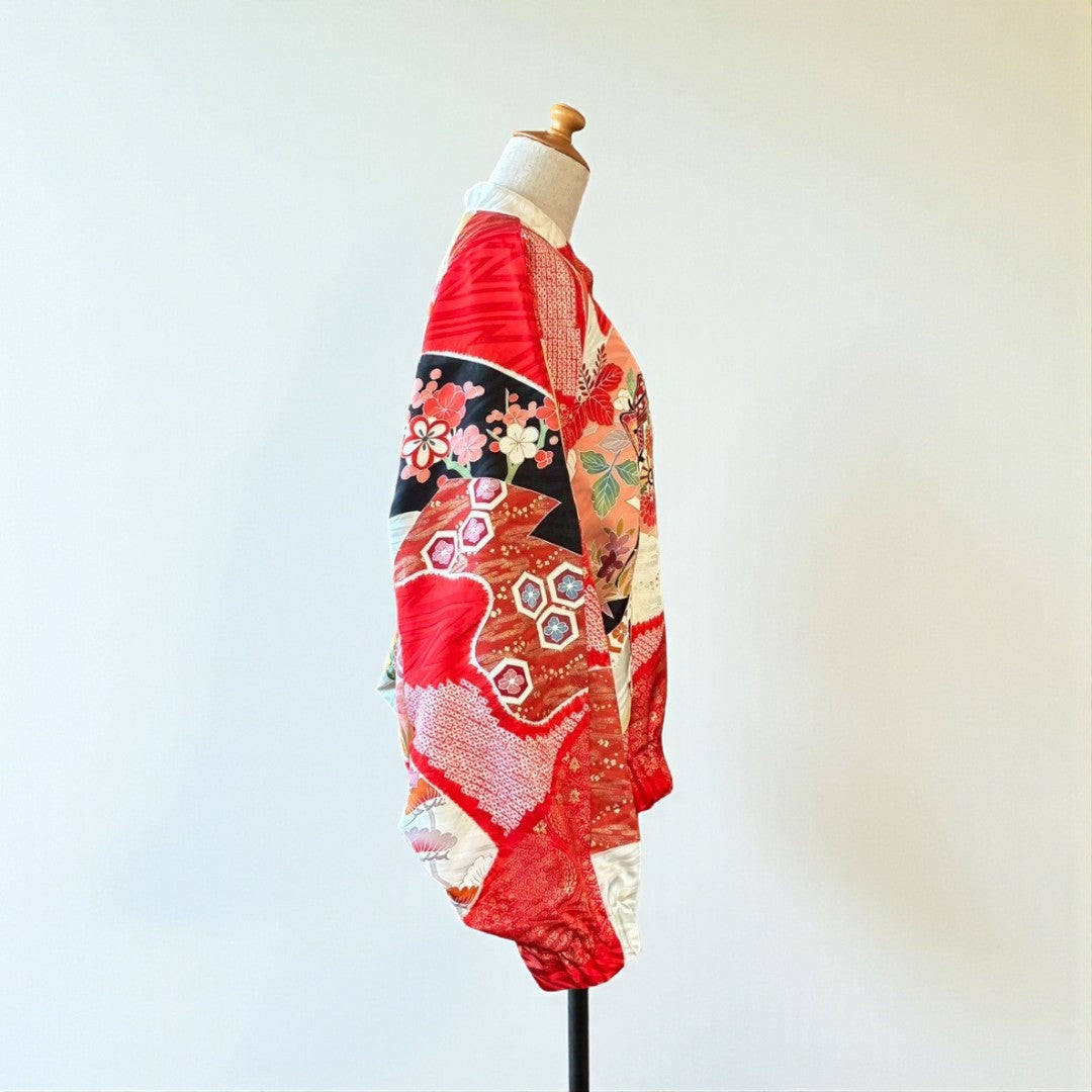 Furisode Reconstructed MA-1 Jacket One-of-a-kind Unisex zivun