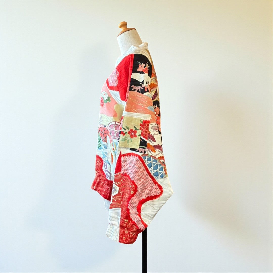 Furisode Reconstructed MA-1 Jacket One-of-a-kind Unisex zivun