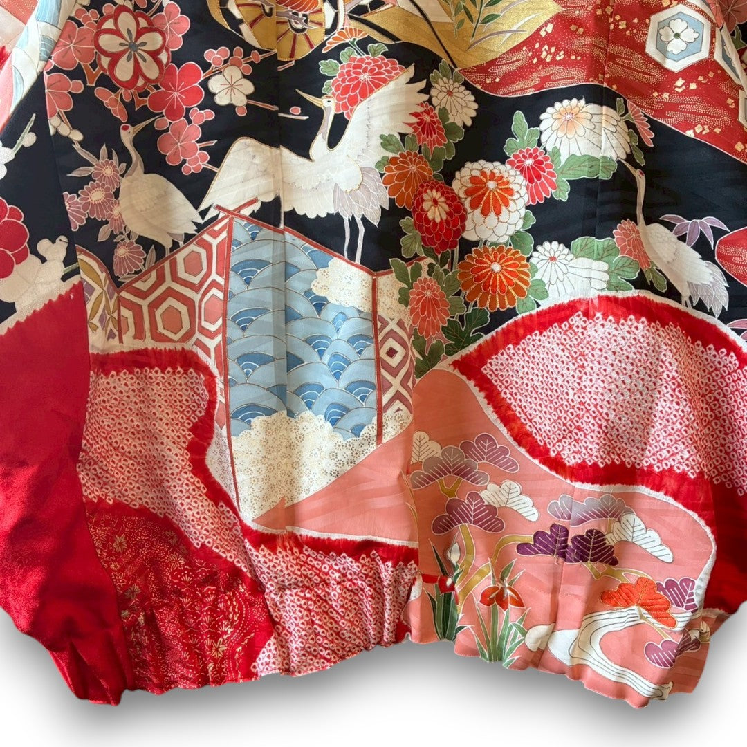 Furisode Reconstructed MA-1 Jacket One-of-a-kind Unisex zivun