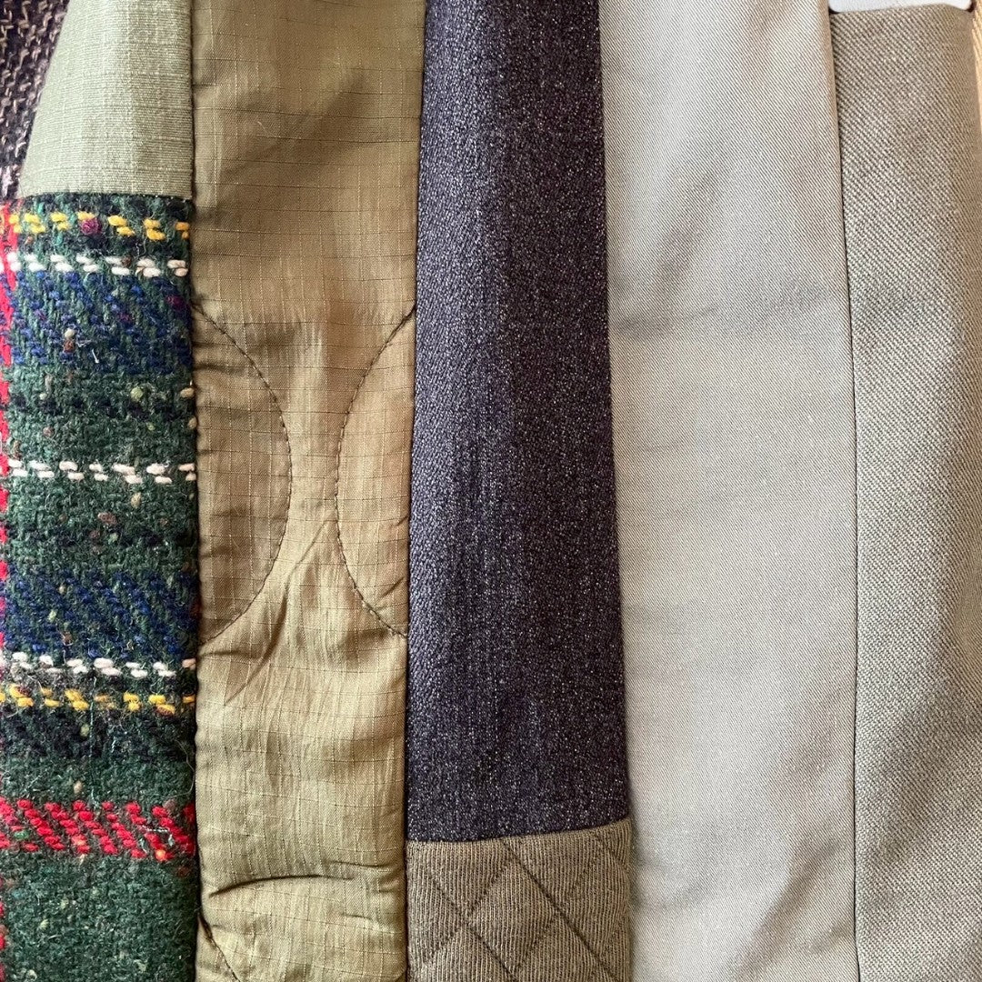 Reconstructed overskirt salopette remake recollect Ariake Garden store