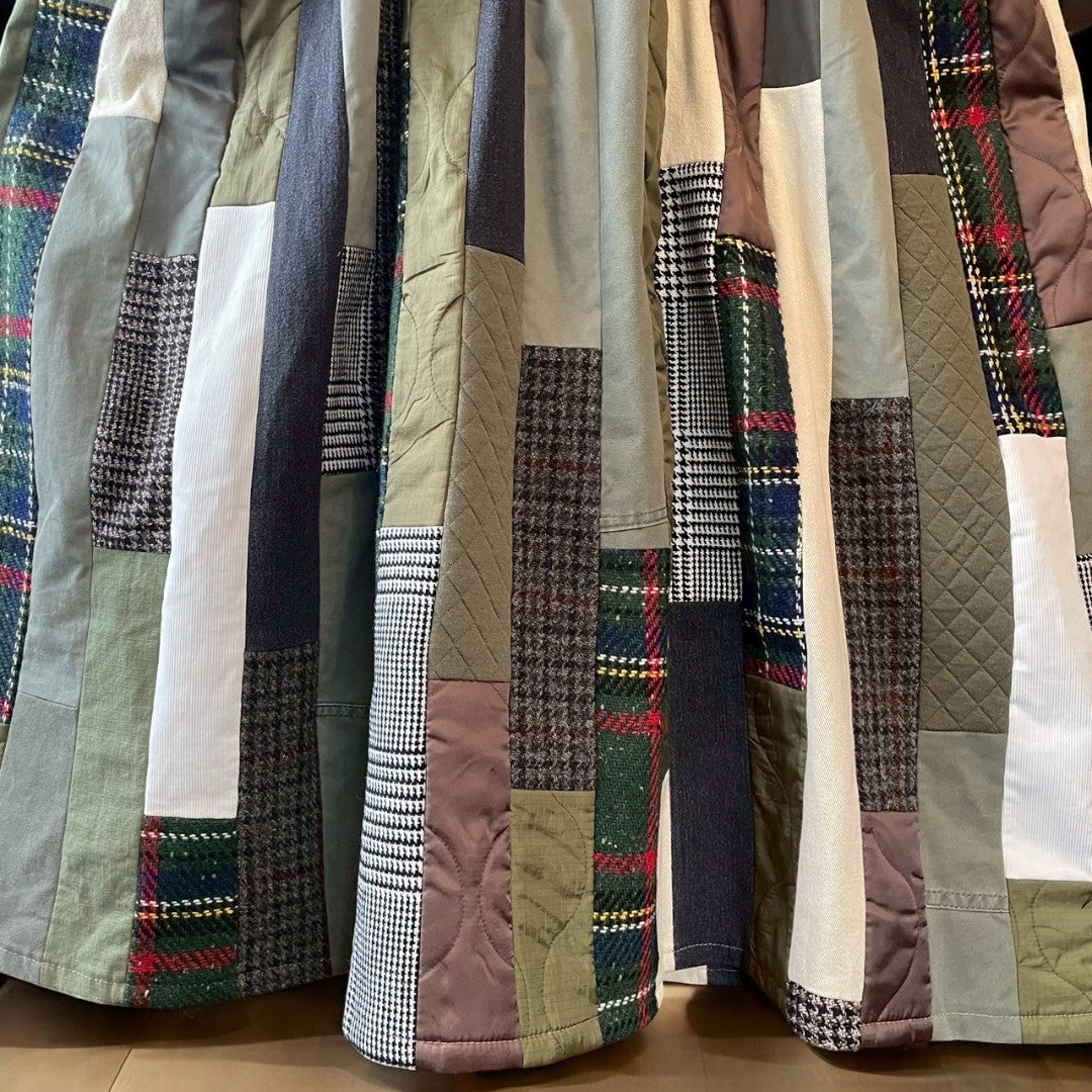 Reconstructed overskirt salopette remake recollect Ariake Garden store