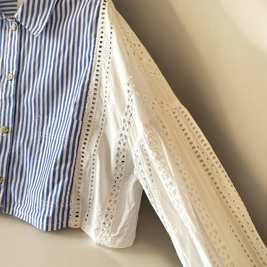 Reconstructed docking shirt remake recollect Ariake Garden store