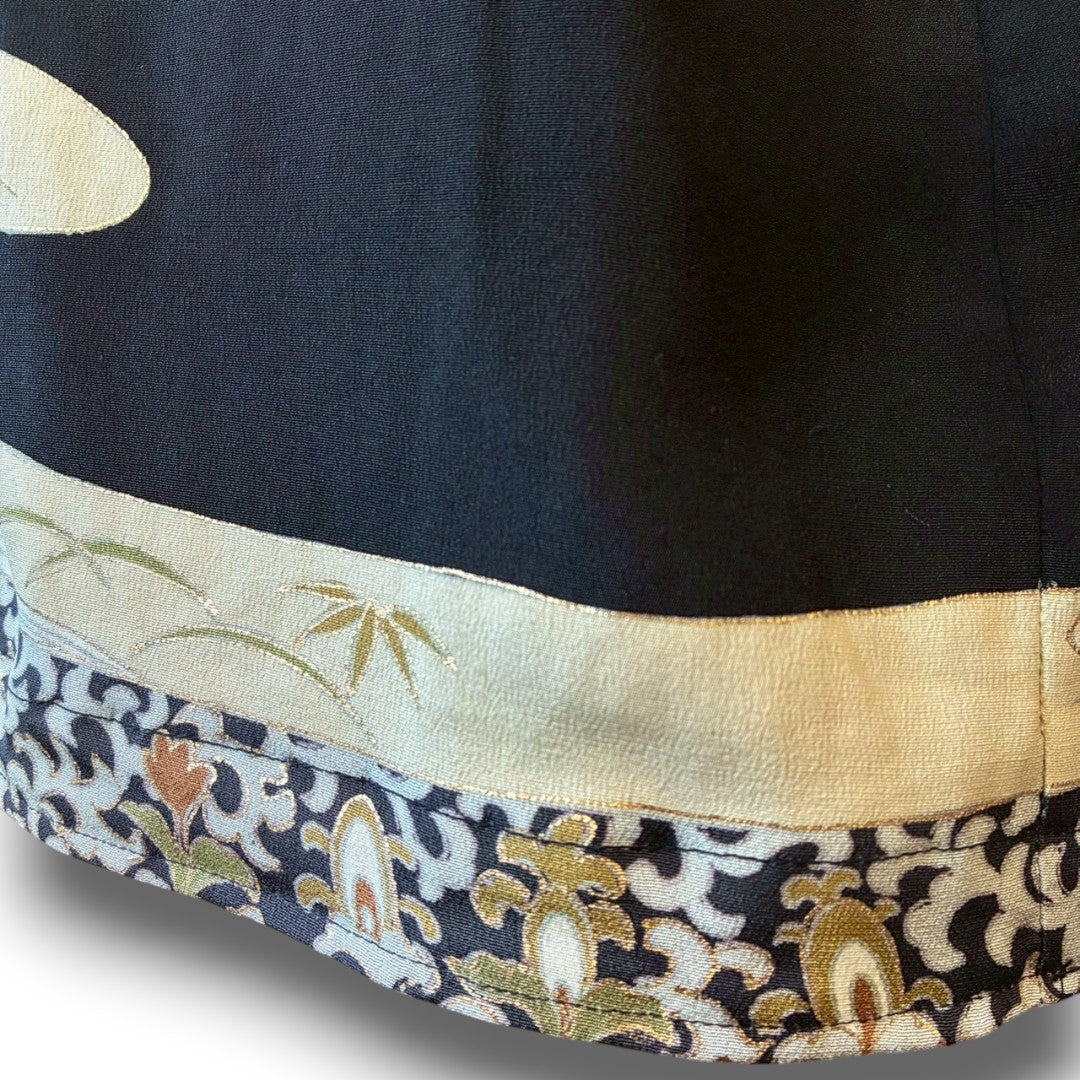 zivun by nao Reconstructed Kimono Easy Pants | Wide Silhouette | Unisex | One-of-a-Kind | OLD FLIP