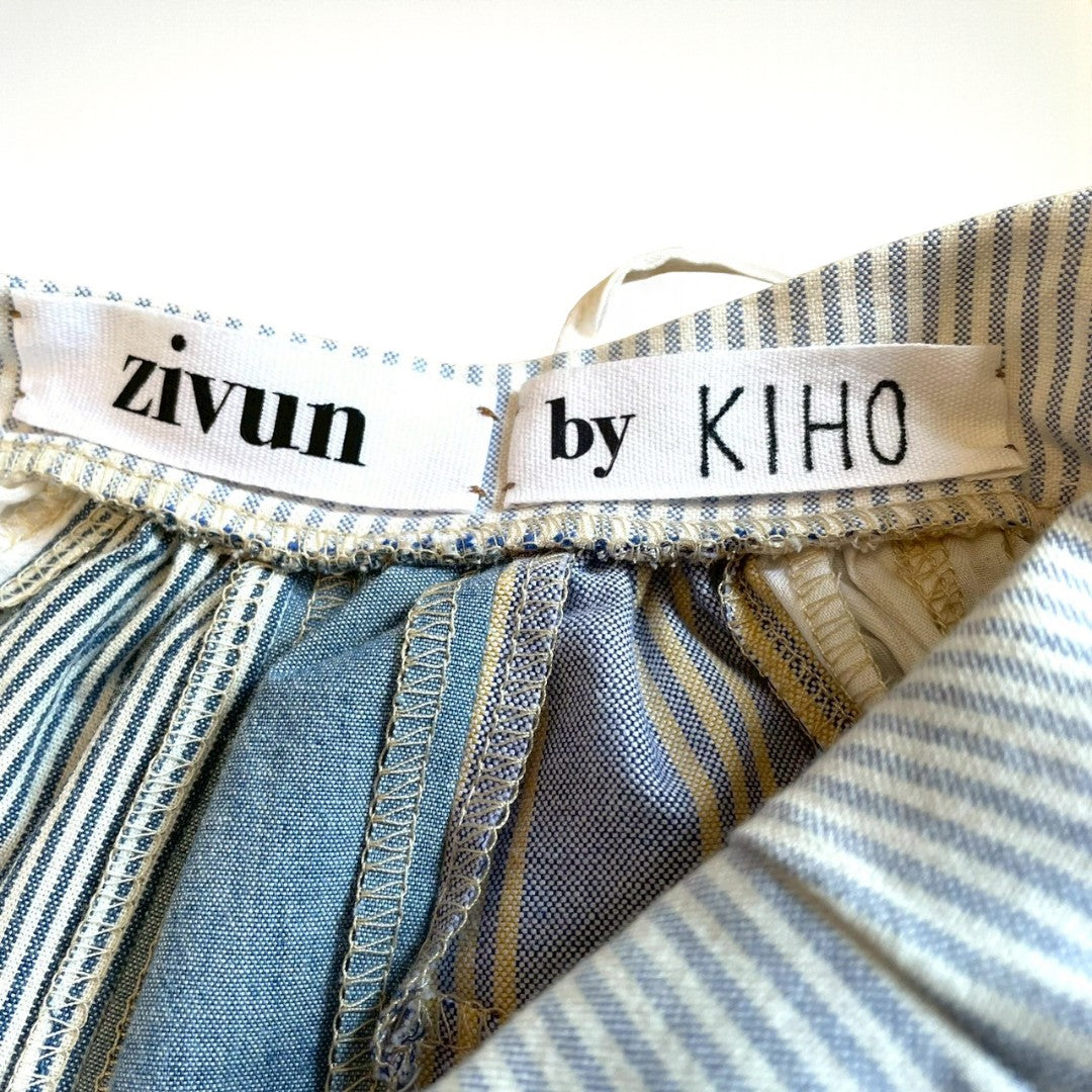 Patchwork Striped Bustier Top One-of-a-Kind