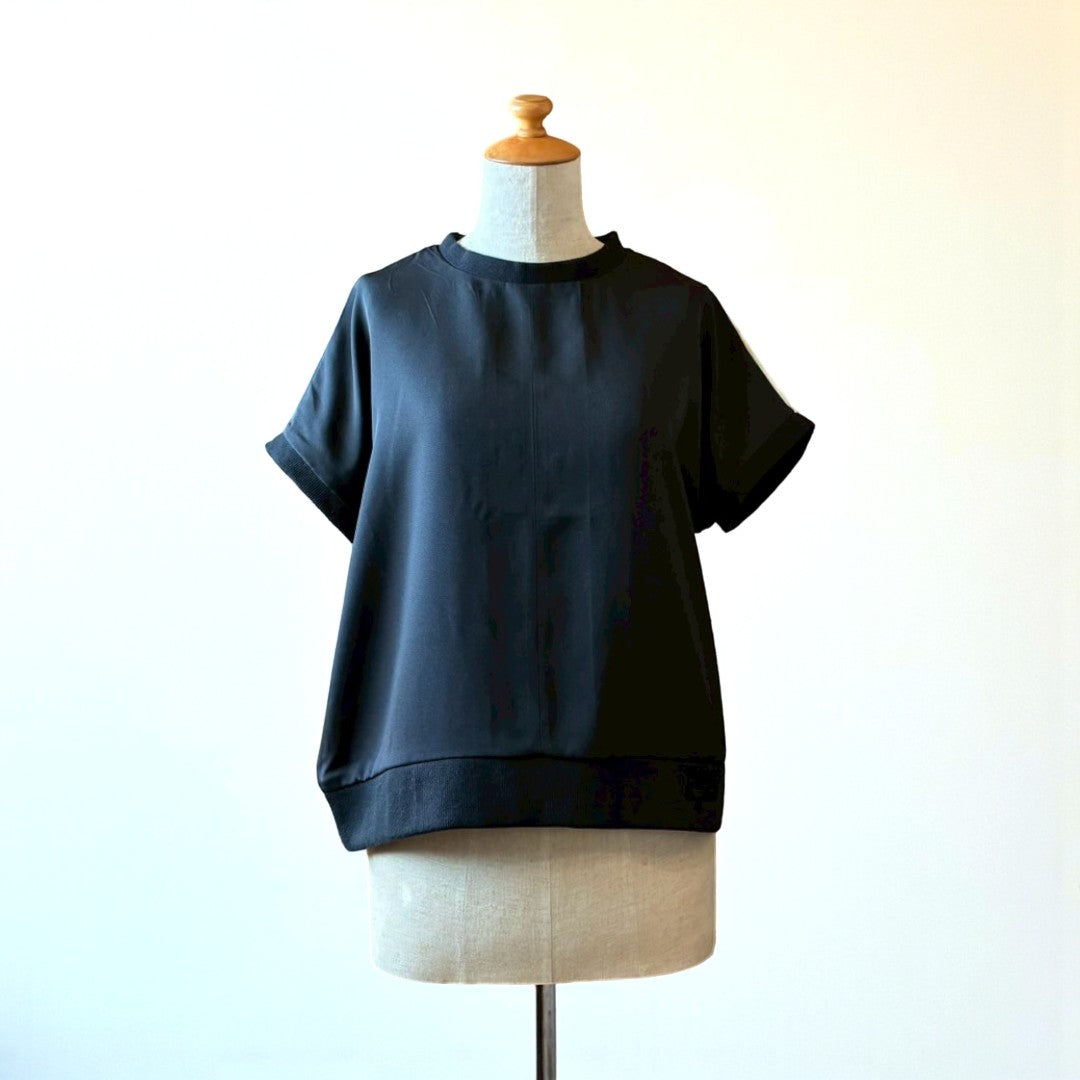 Remake Kimono Top Japanese Landscape from Kurotomesode