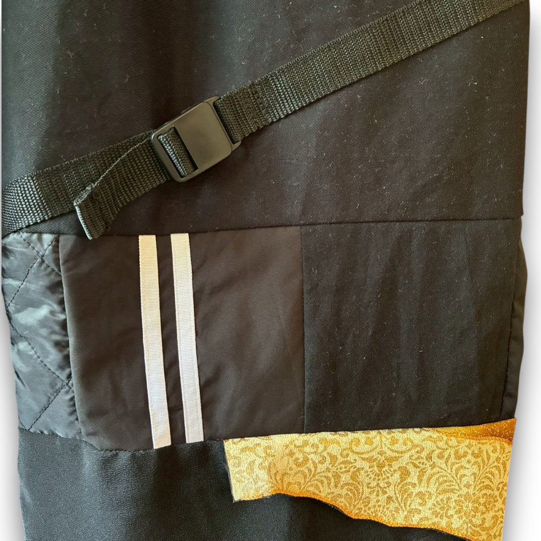 Kurotomesode × Vintage Upcycled Wide Pants Handmade Reconstructed One-of-a-Kind Unisex