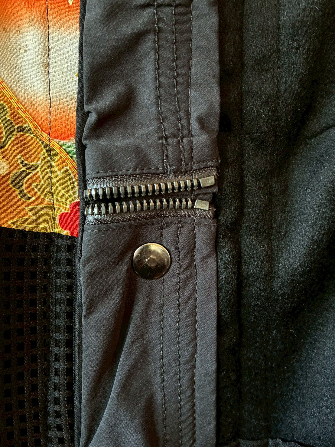 zivun by ogino Reconstructed Kimono Mods Coat | Wide Silhouette | Unisex | One-of-a-Kind | OLD FLIP