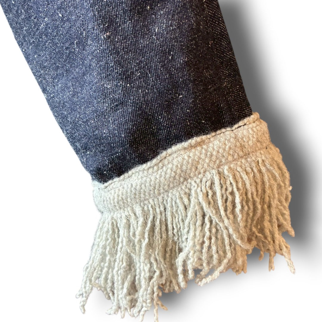 zivun by Ogino Reconstructed Long Coat | Patchwork & Embroidered Phoenix | One-of-a-Kind Art Piece | OLD FLIP