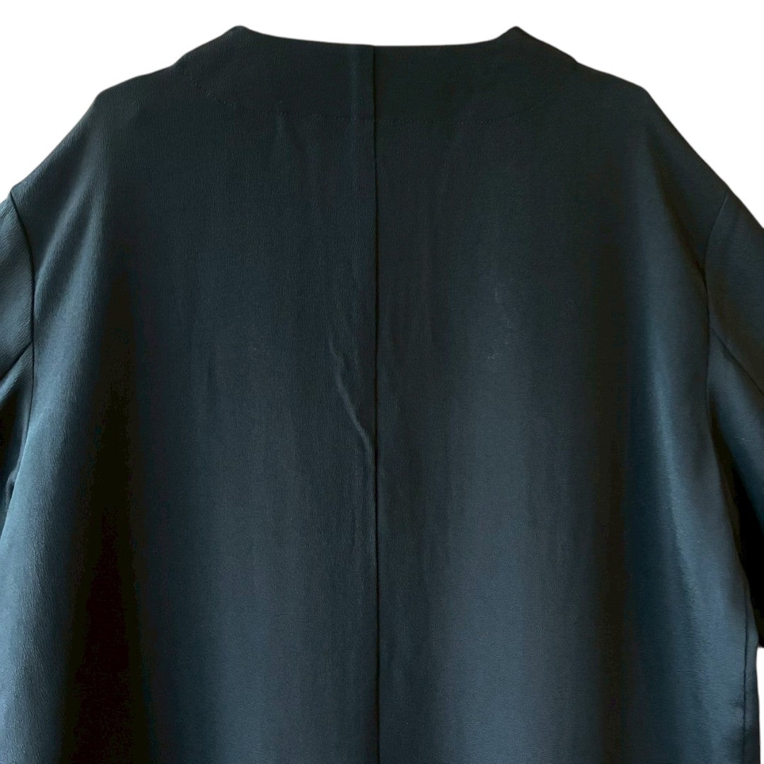 Remade Kuro-Tomesode Gown Coat with Traditional Japanese Patterns – One-of-a-Kind
