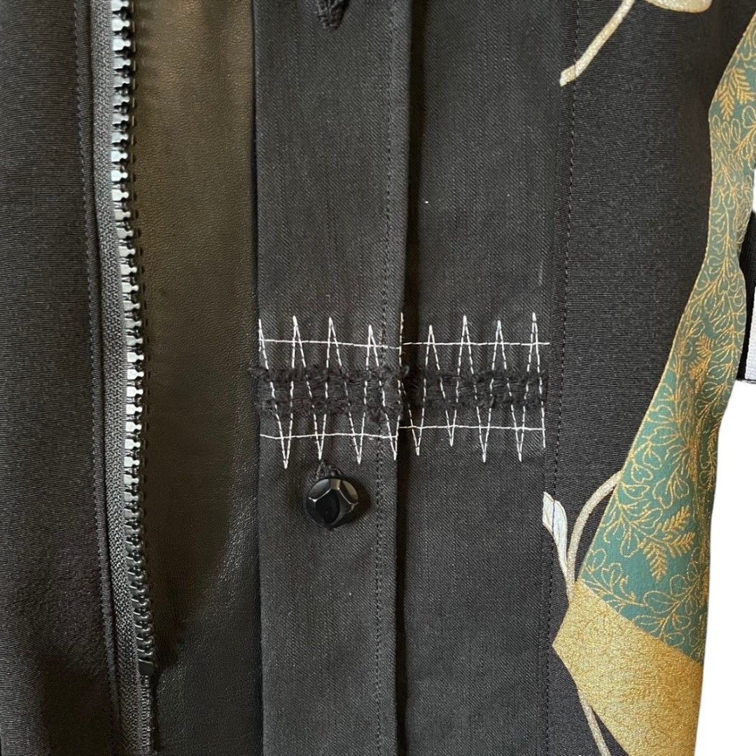 kimono rebuild shirt 有明ガーデンrecollect店 着物 シャツ オーバーサイズ 黒留袖 再構築 リメイク remake ks-0001