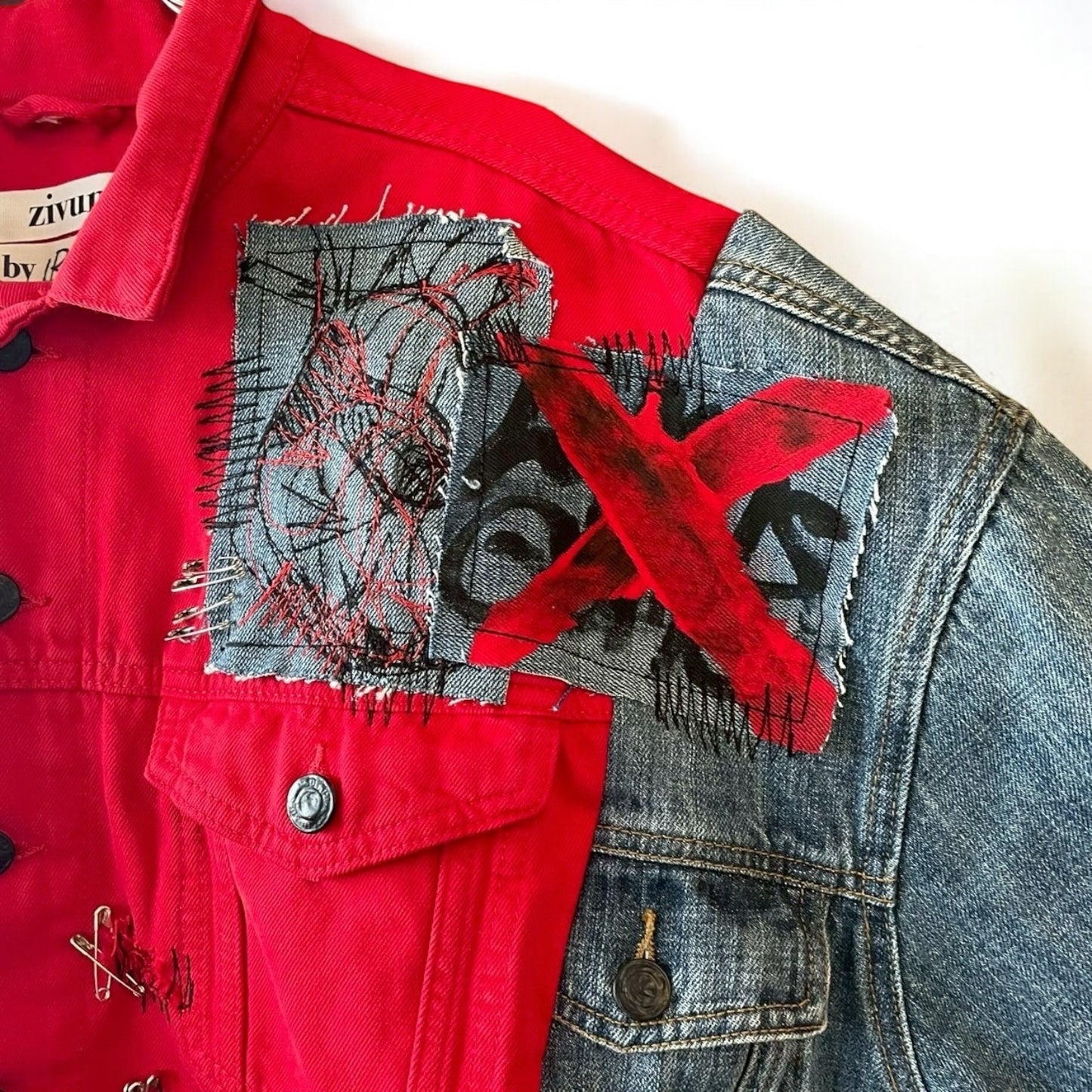 再構築denim jacket