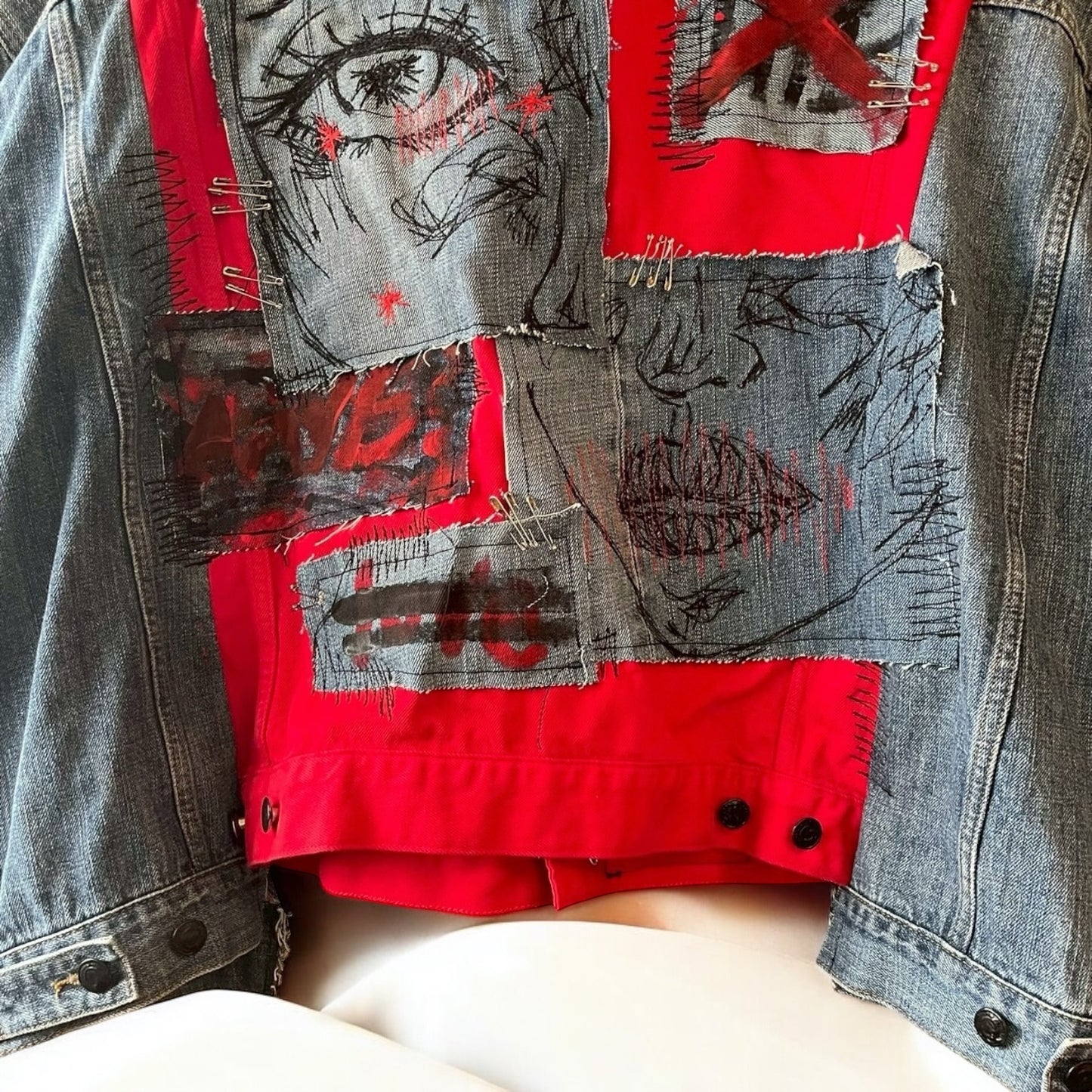 再構築denim jacket