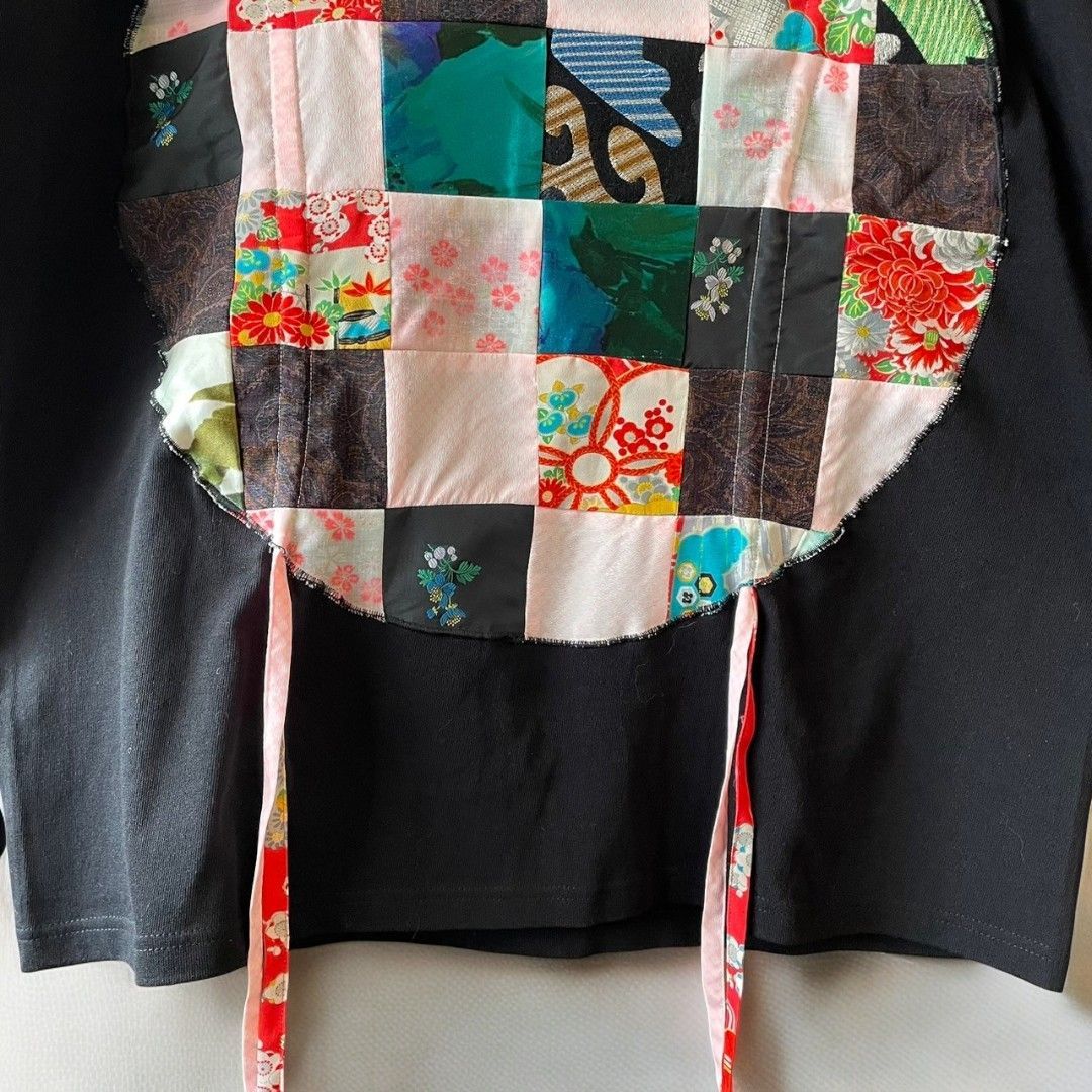 T-shirts for women, men, unisex, oversized, remade, reconstructed, black, recollect Ariake Garden Store