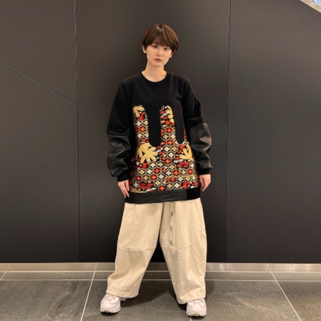 obi sweat 有明ガーデンrecollect店 スウェット トレーナー 着物 帯 再構築 リメイク remake kos0001