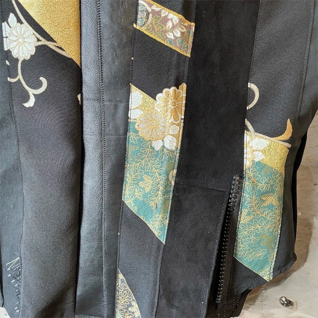 kimono rebuild shirt 有明ガーデンrecollect店 着物 シャツ オーバーサイズ 黒留袖 再構築 リメイク remake ks-0001