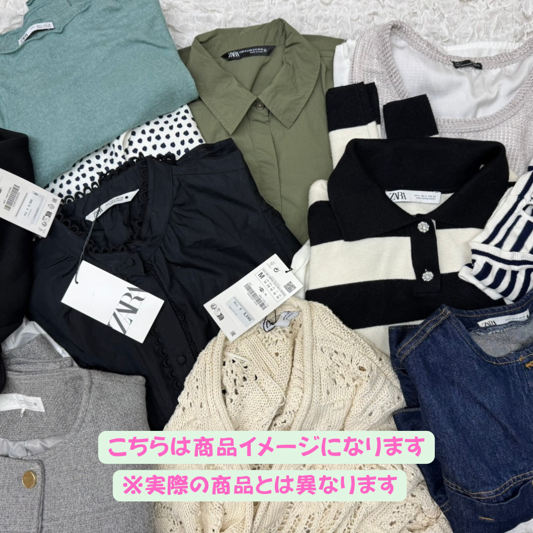ZARA Women's Assorted 10-Piece Set of Tops and Bottoms (Suitable for Used Clothing Wholesalers)