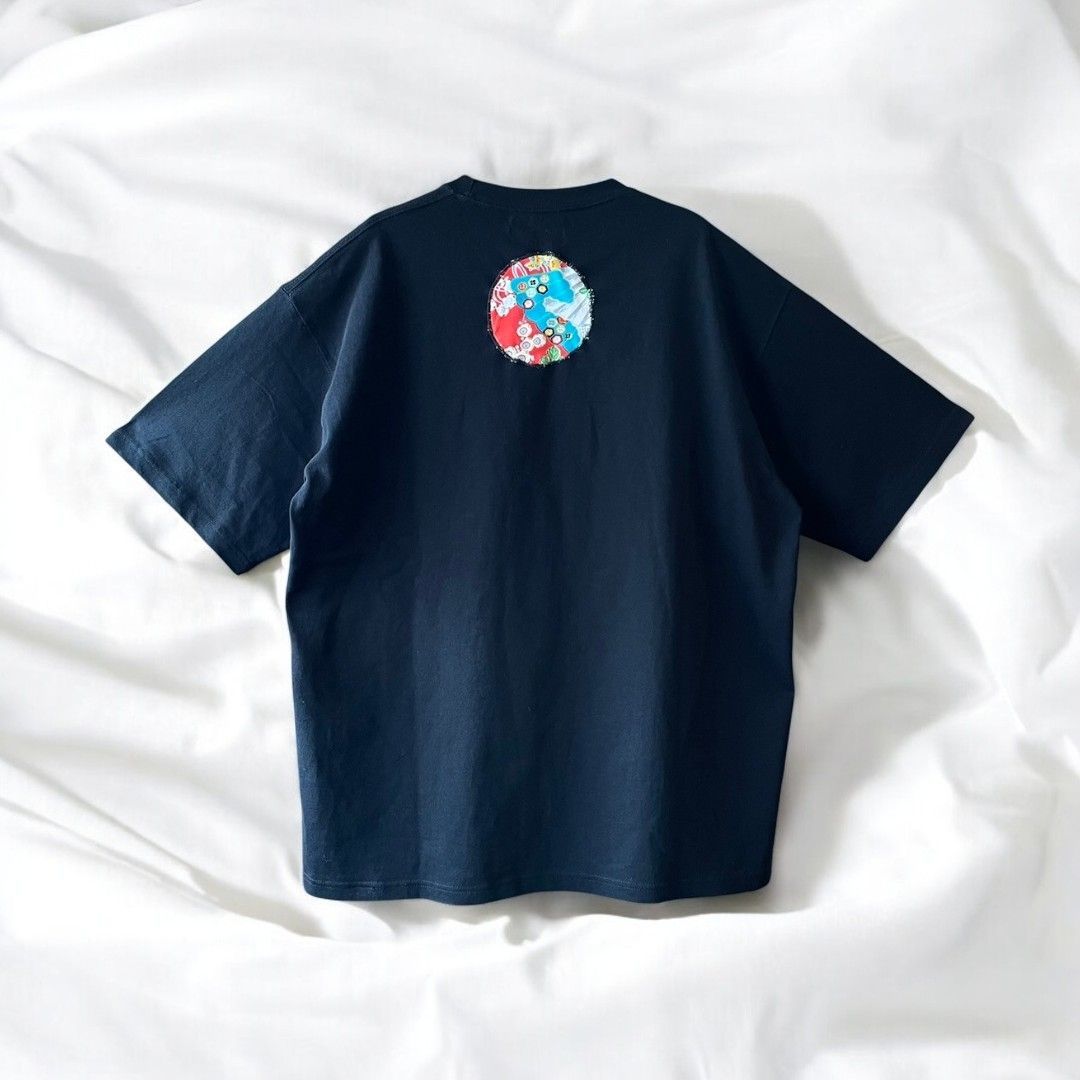 T-shirts for women, men, unisex, oversized, remade, reconstructed, black, recollect Ariake Garden Store