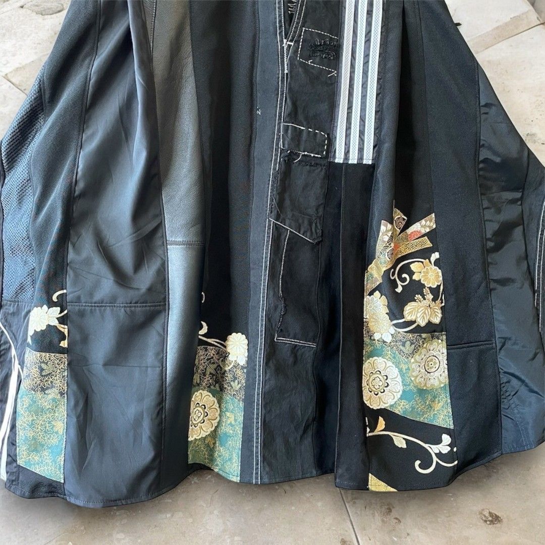 kimono rebuild shirt 有明ガーデンrecollect店 着物 シャツ オーバーサイズ 黒留袖 再構築 リメイク remake ks-0001