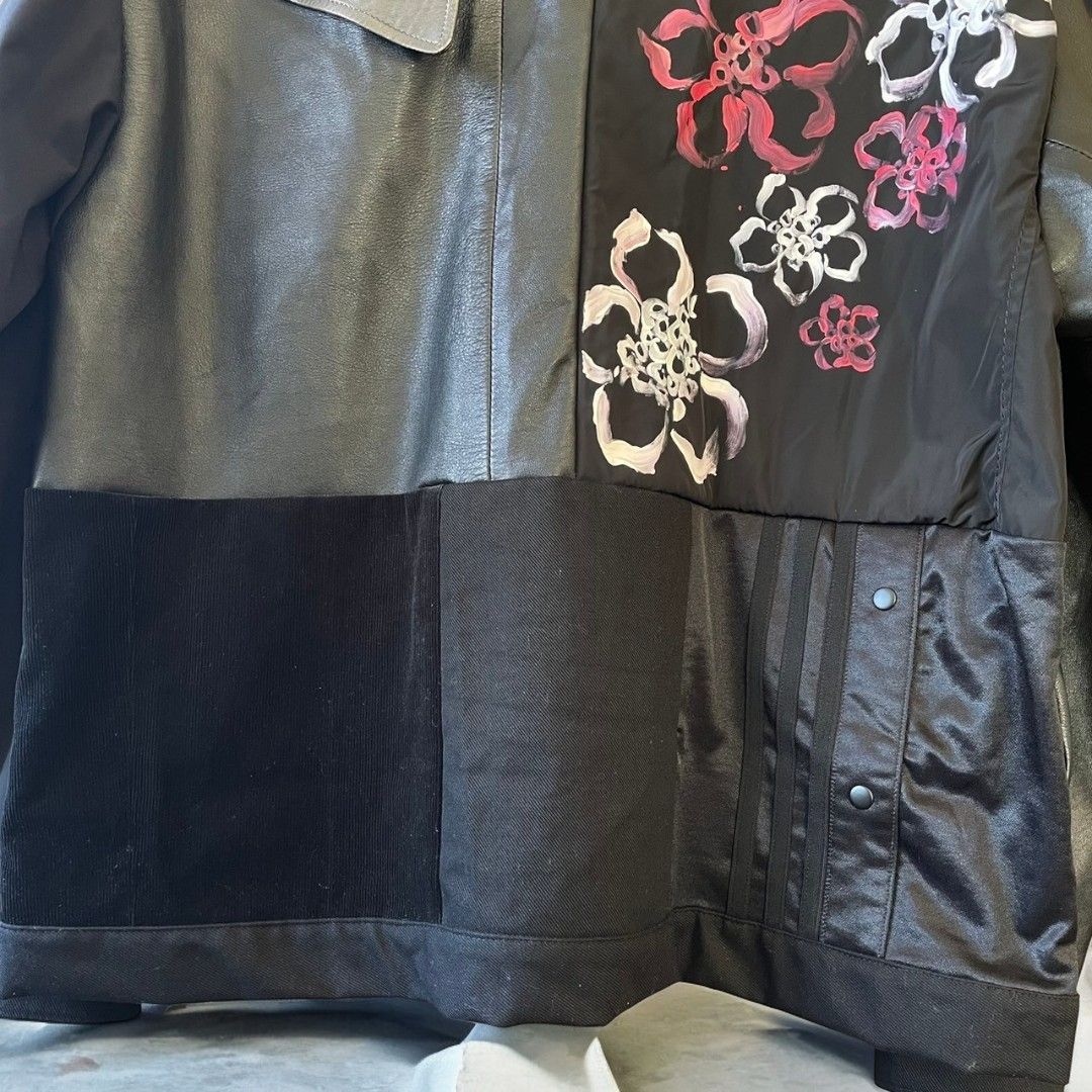 ジャケット メンズ レディース ユニセックス リメイク 再構築 rebuild jacket by Ao Miyasaka コラボ 黒 ブラック ペイント コーチジャケット recollect有明ガーデン店