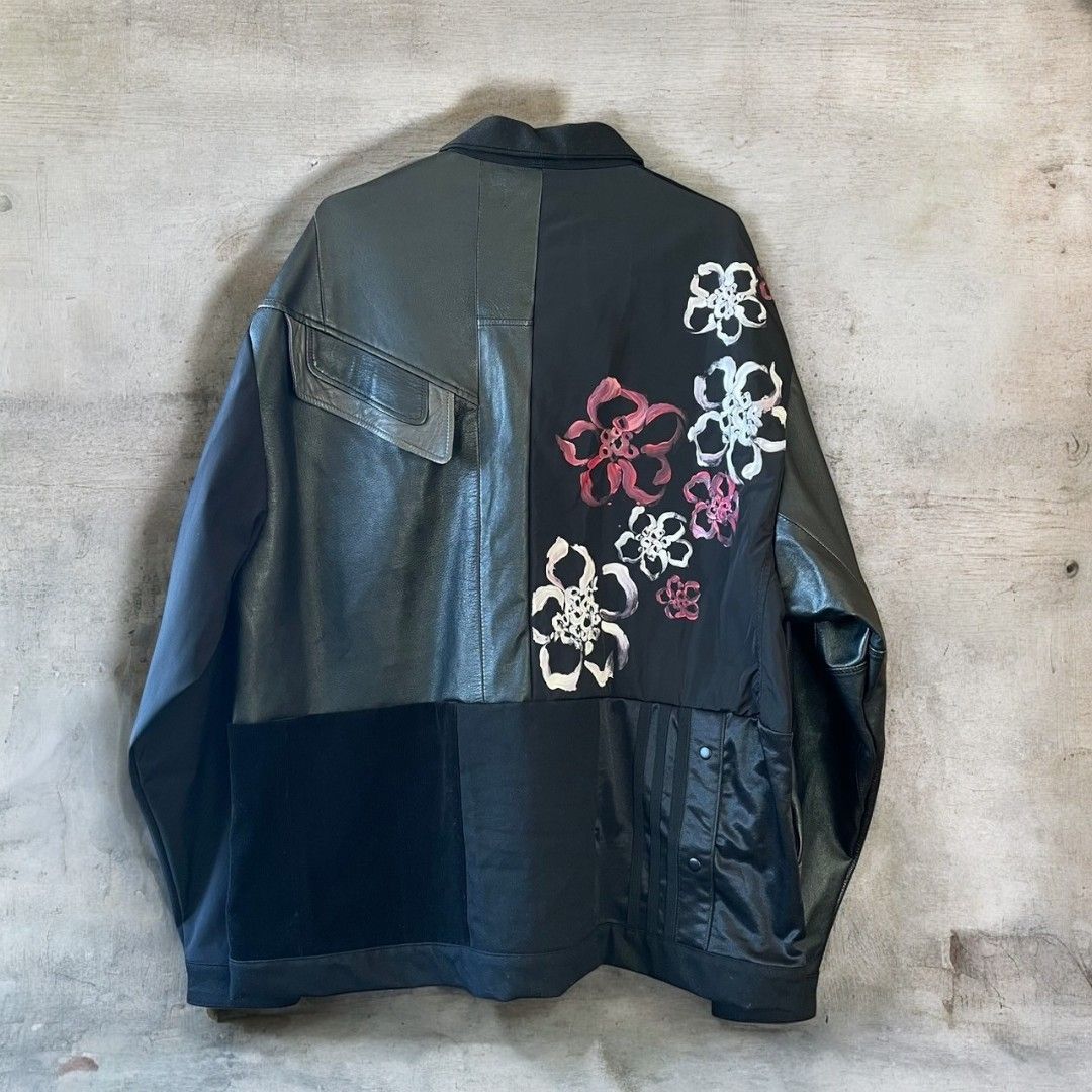 ジャケット メンズ レディース ユニセックス リメイク 再構築 rebuild jacket by Ao Miyasaka コラボ 黒 ブラック ペイント コーチジャケット recollect有明ガーデン店