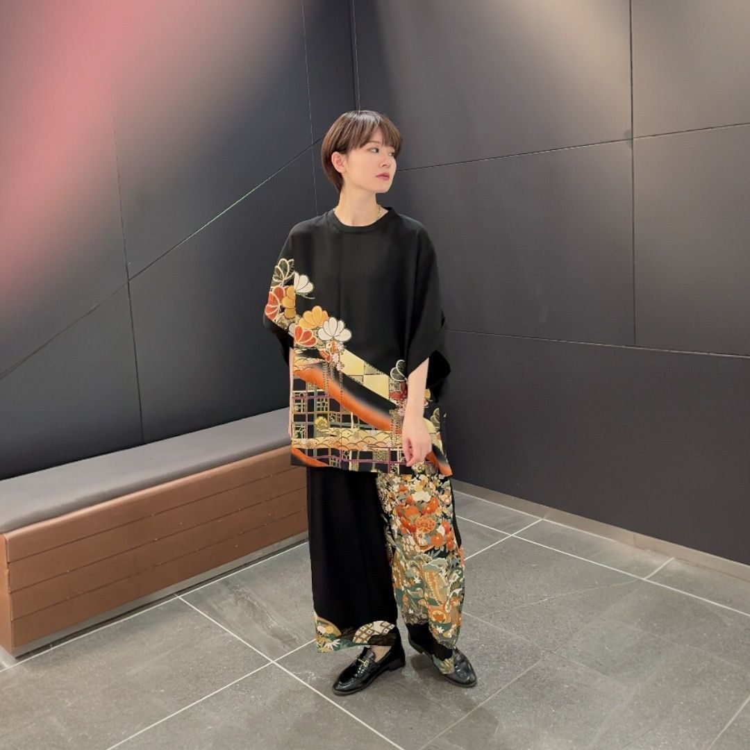 kimono easy pants 有明ガーデンrecollect店 着物 パンツ イージーパンツ リメイク remake kp0001